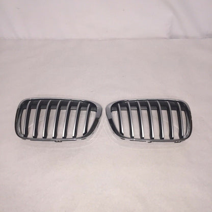 7354823 BMW X1 F48 FRONT BUMPER LEFT AND RIGHT GRILLES 2016 2017 OEM