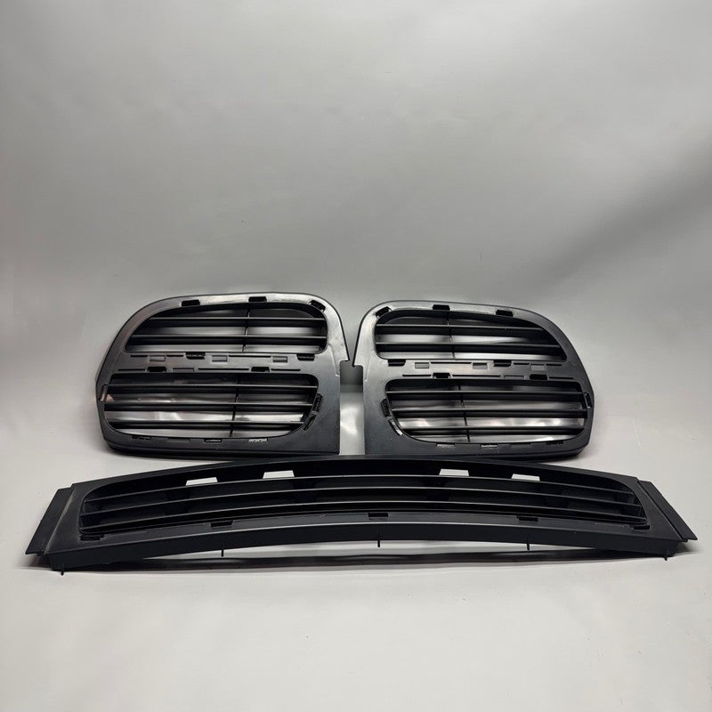 PORSCHE CAYENNE FRONT BUMPER LOWER AND SIDE GRILLES 2008 2009 2010 OEM
