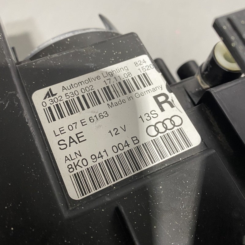 8K0941004B AUDI A4 HEADLIGHT RIGHT PASSENGER HALOGEN 8K0941004B 2009 2010 2011 2012 OEM