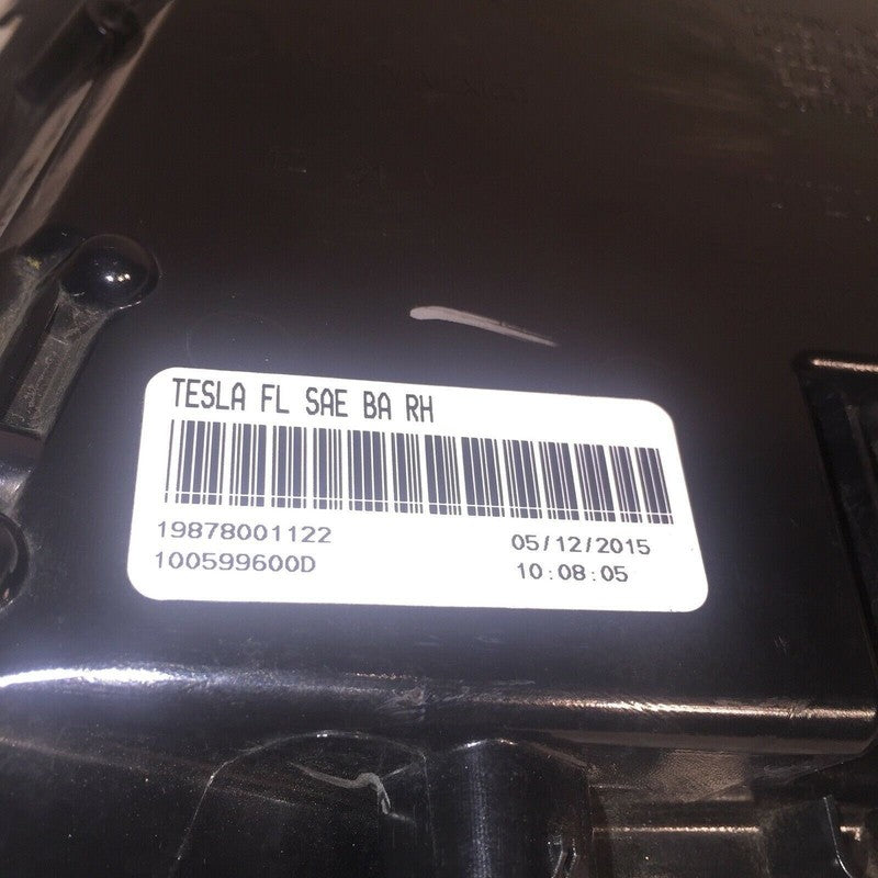 TESLA MODEL S FOGLIGHT RIGHT PASSENGER SIDE 2015 2016 BLACK TYPE OEM