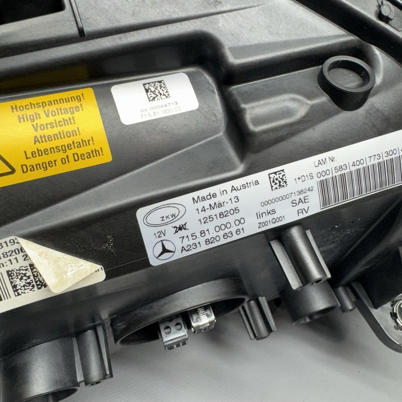 A2318206361 MERCEDES BENZ SL550 HEADLIGHT LEFT 2013 2014 2015 2016 BI-XENON A2318206361 OEM