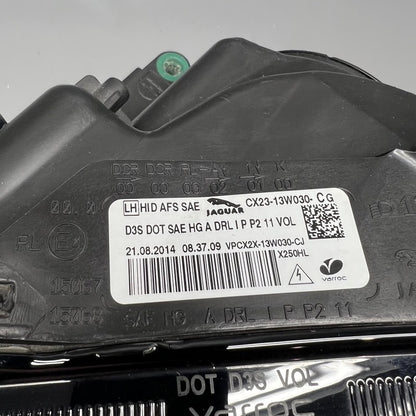 CX23-13W030-CG JAGUAR XF HEADLIGHT LEFT DRIVER 2012 2013 2014 2015 XENON CX23-13W030-CG OEM
