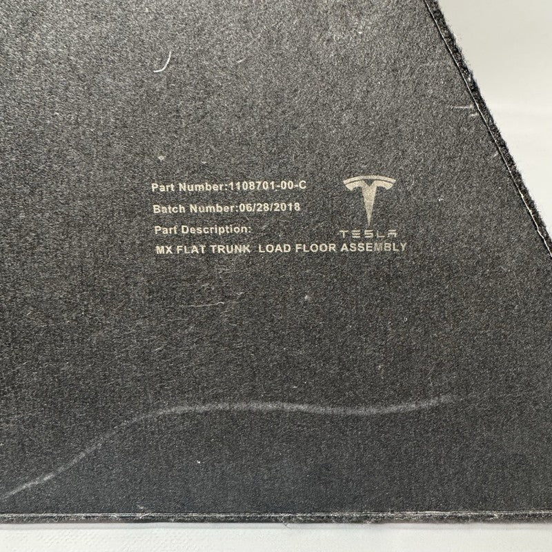 1110762-00-B TESLA MODEL X FLAT TRUNK LOAD FLOOR ASSEMBLY 2016 2017 2018 2019 2020 OEM