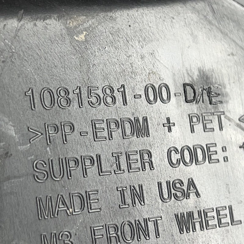 1081581-00-D TESLA MODEL 3 FENDER LINER LEFT FRONT 2017 2018 2019 2020 2021 1081581-00-D