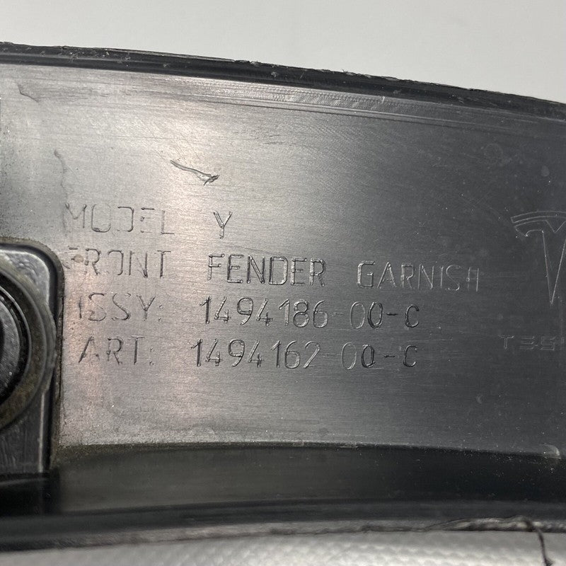 1494186-00-C TESLA MODEL Y WHEEL FLARE RIGHT FRONT 1494186-00-C 2020 2021 2022 2023 OEM