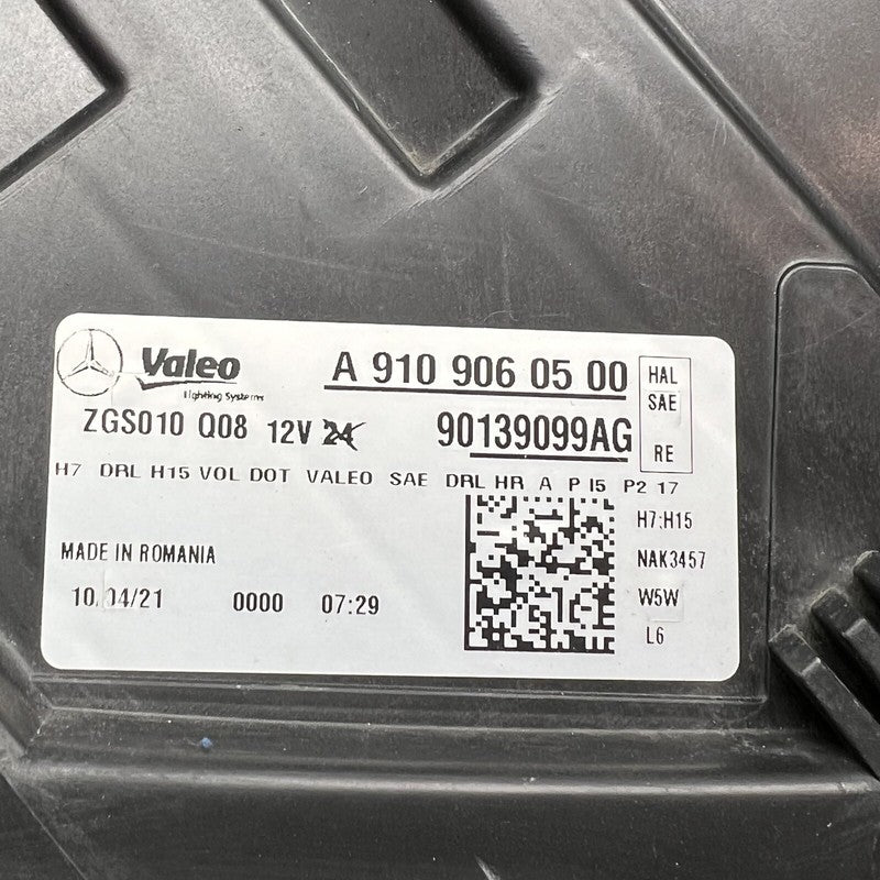 MERCEDES BENZ SPRINTER HEADLIGHT RIGHT PASSENGER HALOGEN 2019 2020 202