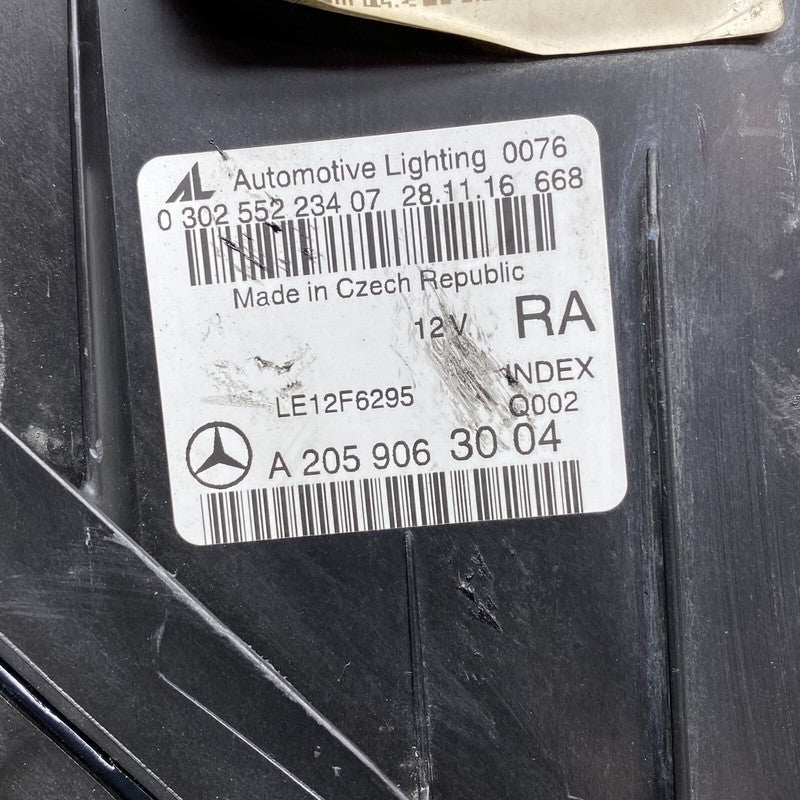 A2059063004 MERCEDES BENZ C300 HEADLIGHT C400 RIGHT PASSENGER 2015 2016 2017 XENON OEM