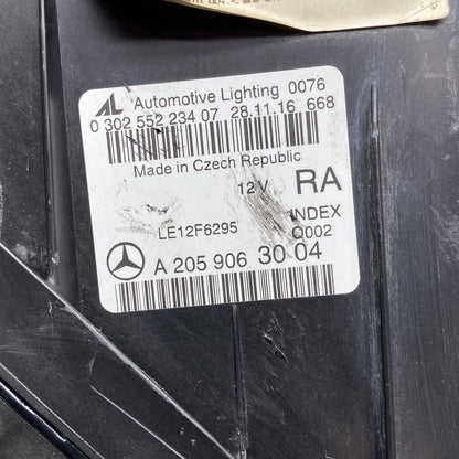 A2059063004 MERCEDES BENZ C300 HEADLIGHT C400 RIGHT PASSENGER 2015 2016 2017 XENON OEM