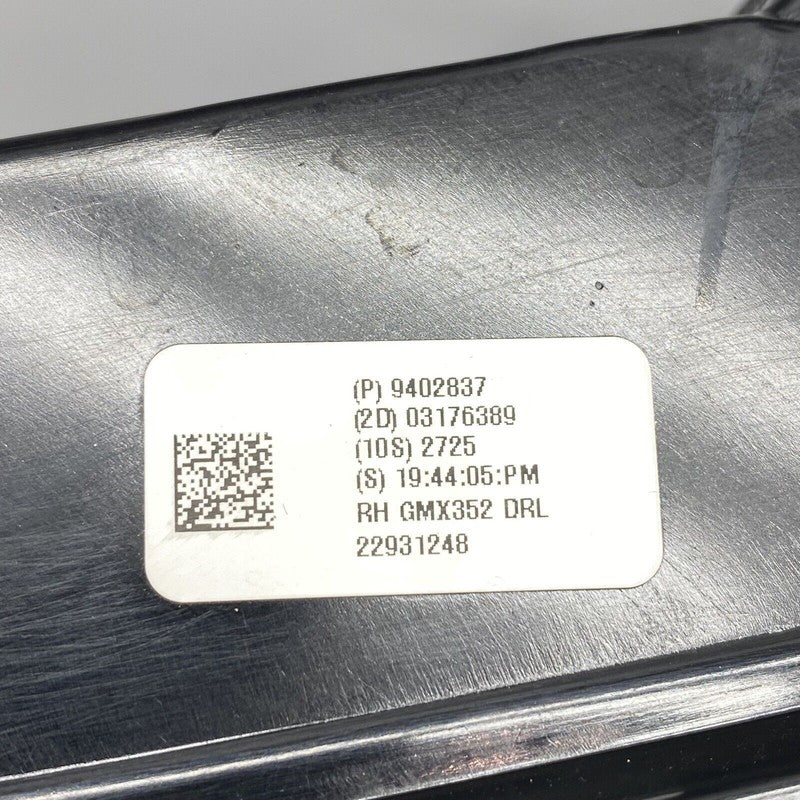 CHEVROLET IMPALA DRL FOG LIGHT RIGHT PASSENGER 2014 2015 2016 17 18 19