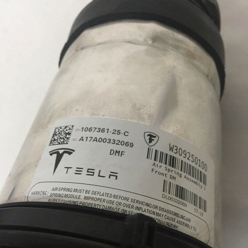 1067361-25-C TESLA MODEL X FRONT AIR SPRING ASSEMBLY 2015 2016 2017 2018 OEM