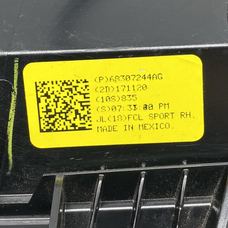 68307244AG JEEP WRANGLER TURN SIGNAL RIGHT PASSENGER 2018 19 20 21 22 2023 OEM 68307244AG
