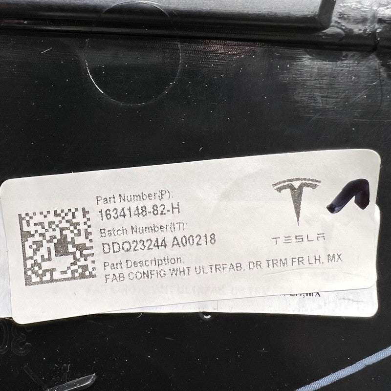 1634148-82-H TESLA MODEL X PLAID  DOOR PANEL LEFT FRONT 2021 2022 2023 OEM 1634148-82-H