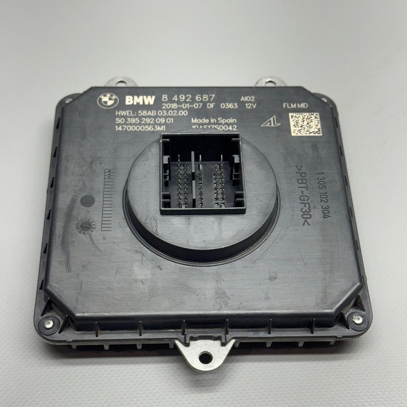 BMW X3 X4 HEADLIGHT MODULE 2016 2017 2018 2019 2020 2021 OEM 8492687