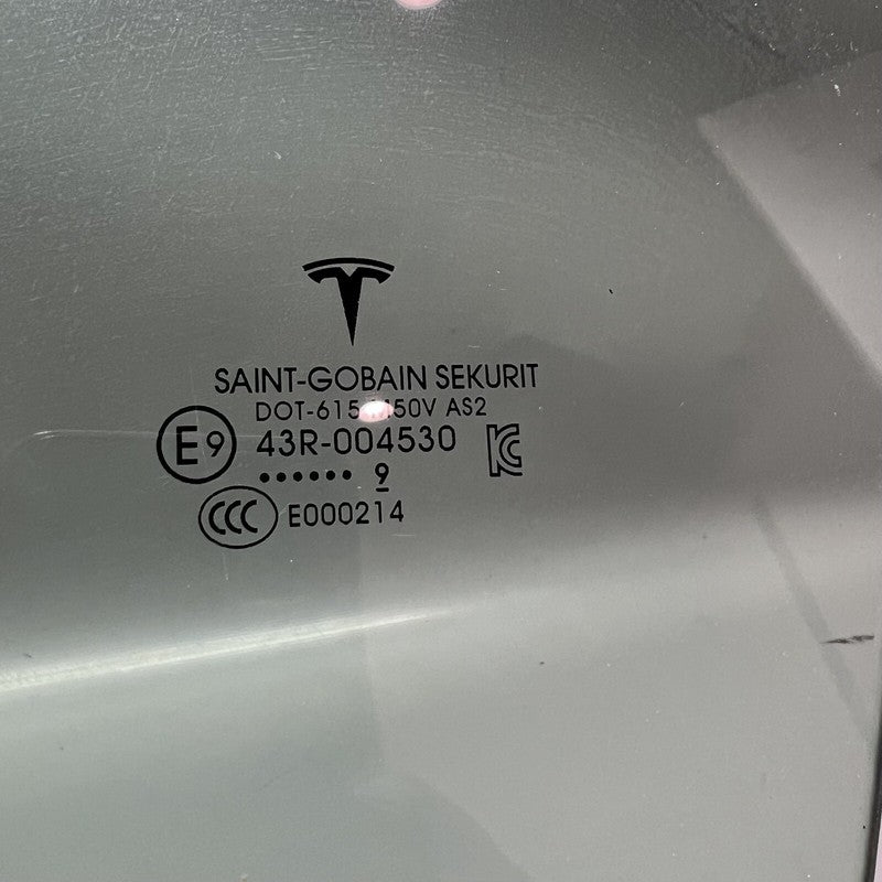 43R-004530 TESLA MODEL X DOOR GLASS LEFT FRONT 2016 2017 2018 2019 2020 OEM 43R-004530