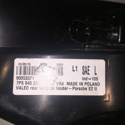 7P5945207H PORSCHE CAYENNE TAIL LIGHT LEFT DRIVER 7P5945207H 2015 2016 OEM 