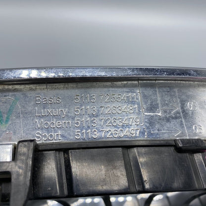 51137255411 BMW 328 GRILLE LEFT SIDE F30 BASE 51137255411 OEM 2012 2013 2014 2015