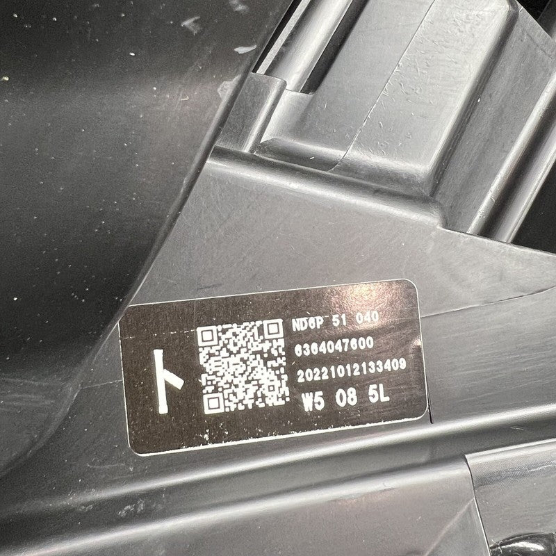 NA1K-51040 MAZDA MIATA MX5 HEADLIGHT LEFT DRIVER 2019 2020 2021 2022 MX-5 OEM  NA1K-51040