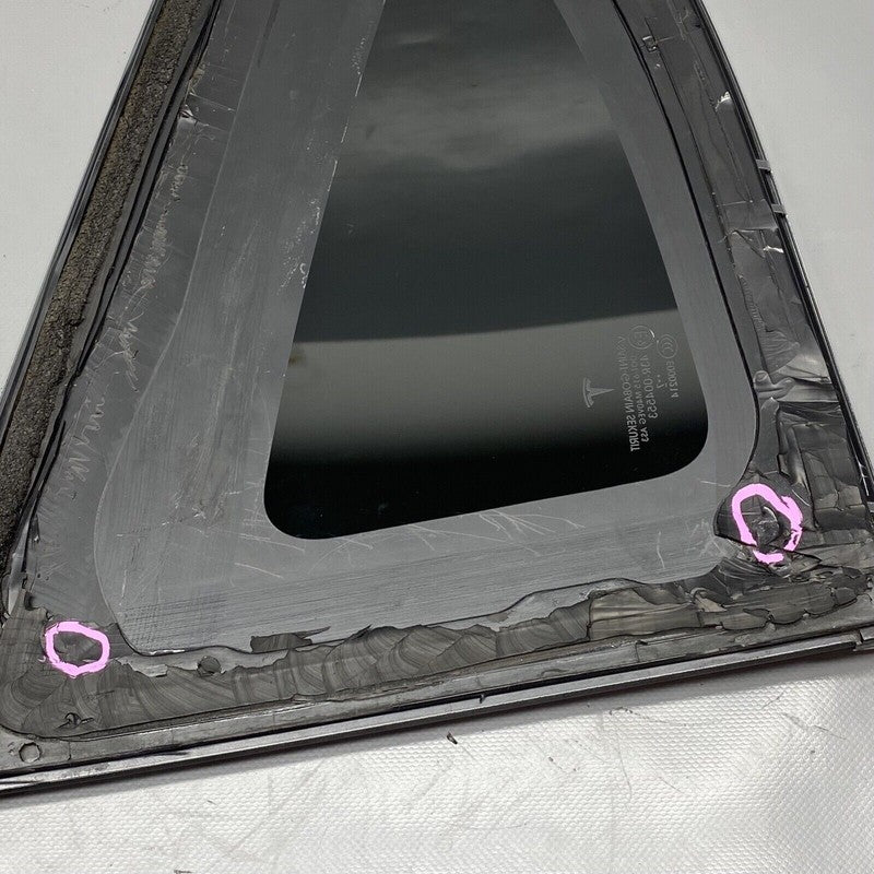 TESLA MODEL X QUARTER GLASS RIGHT REAR 2016 2017 2018 2019 2020 OEM 