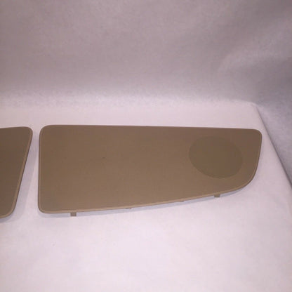 4H0863487A AUDI A8 S8 LEFT AND RIGHT REAR SHELF SPEAKER COVER 2014 2015 2016 TAN OEM