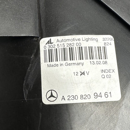 A2308209461 MERCEDES BENZ SL63 HEADLIGHT RIGHT PASSENGER SL550 XENON 2009 2010 2011 2012 OEM