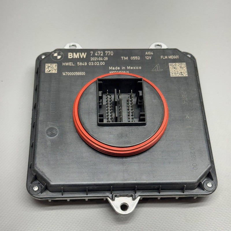 BMW X3 X4 HEADLIGHT CONTROL MODULE UNIT 2019 2020 2021 OEM 7472770